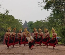 Experience the rich cultural traditions and vibrant heritage of Isaan. Traditional Northeastern Thai dancers in colorful folk costumes